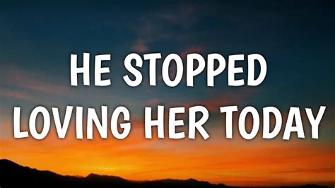 He Stopped Loving Her Today es un lamento eterno que te envuelve en una melodía de amor incondicional